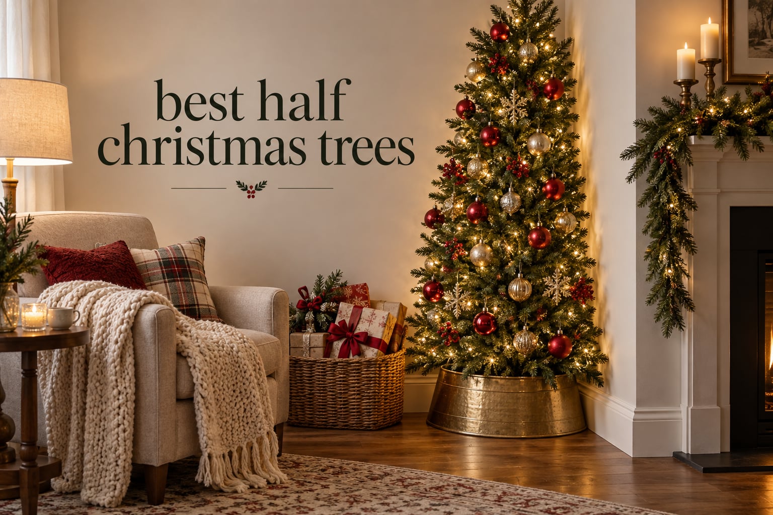 best half christmas trees