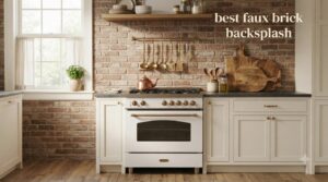 best faux brick backsplash