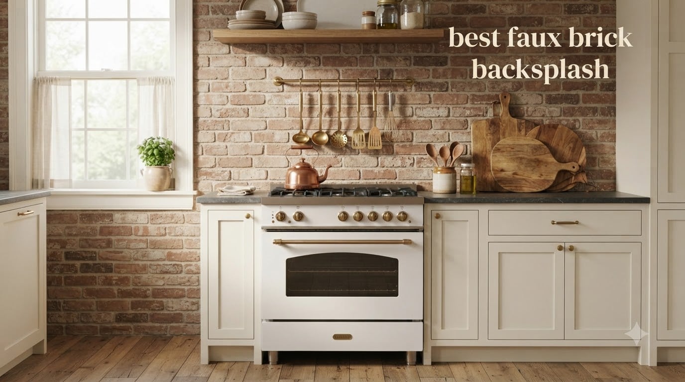 best faux brick backsplash