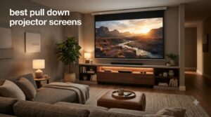 best pull down projector screens