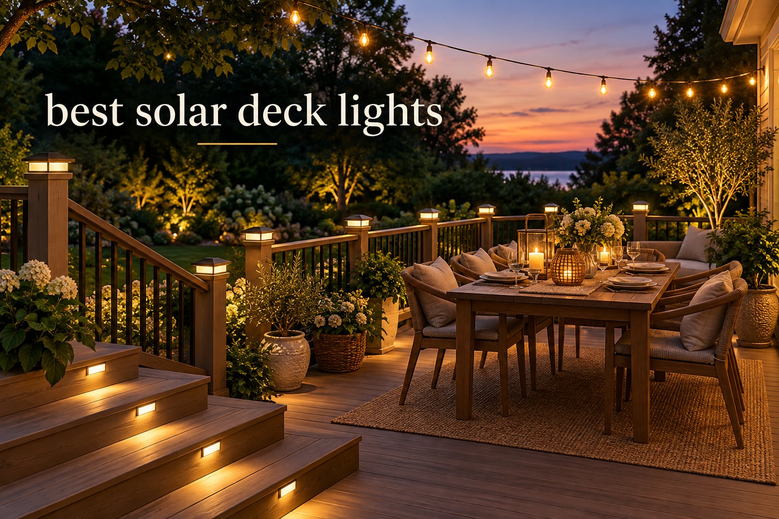 best solar deck lights
