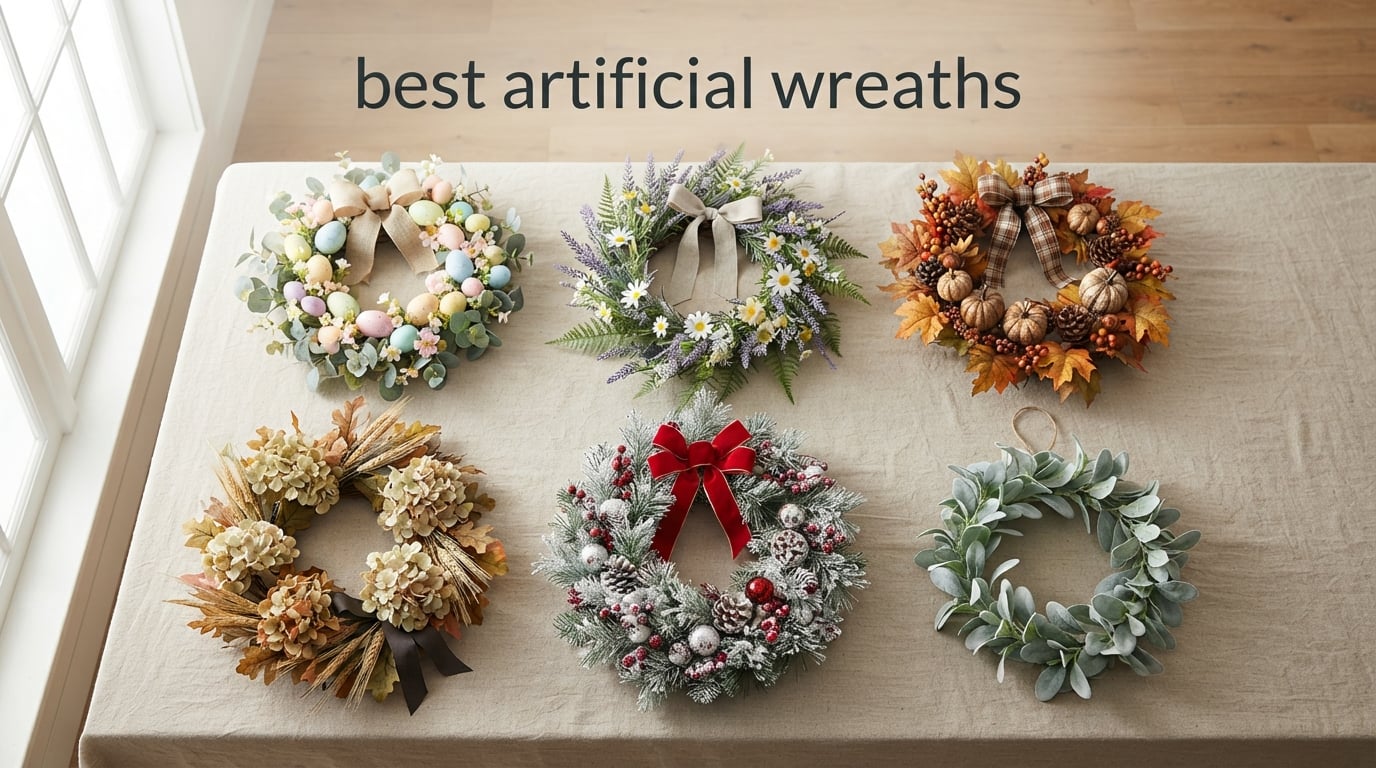 best artificial wreaths