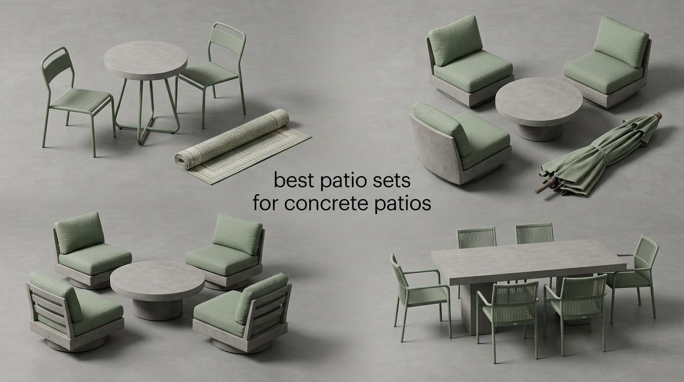 best patio sets for concrete patios
