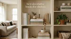 best decorative books for shelves