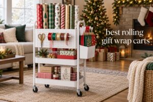 best rolling gift wrap carts