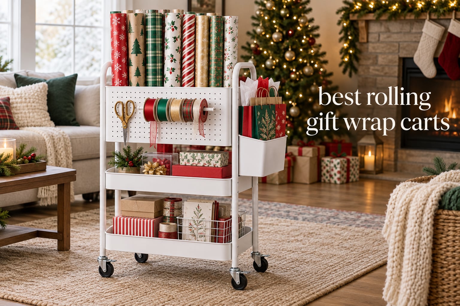 best rolling gift wrap carts