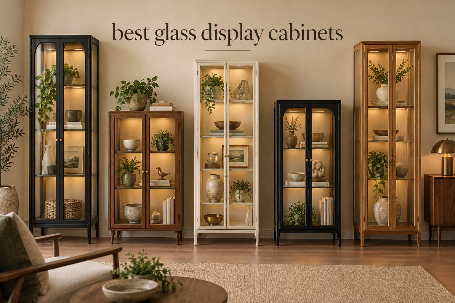 best glass display cabinets