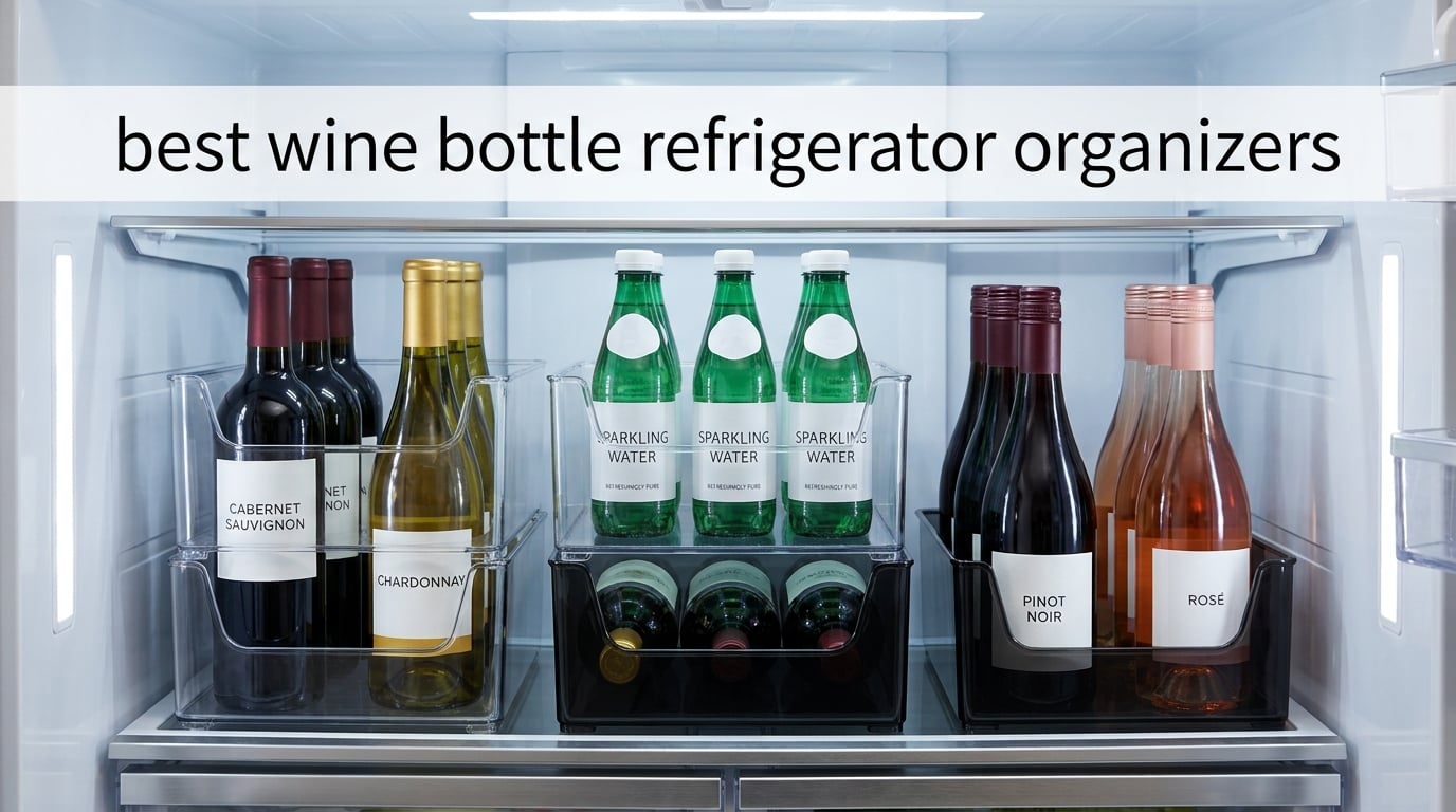 best wine bottle refrigerator organizers