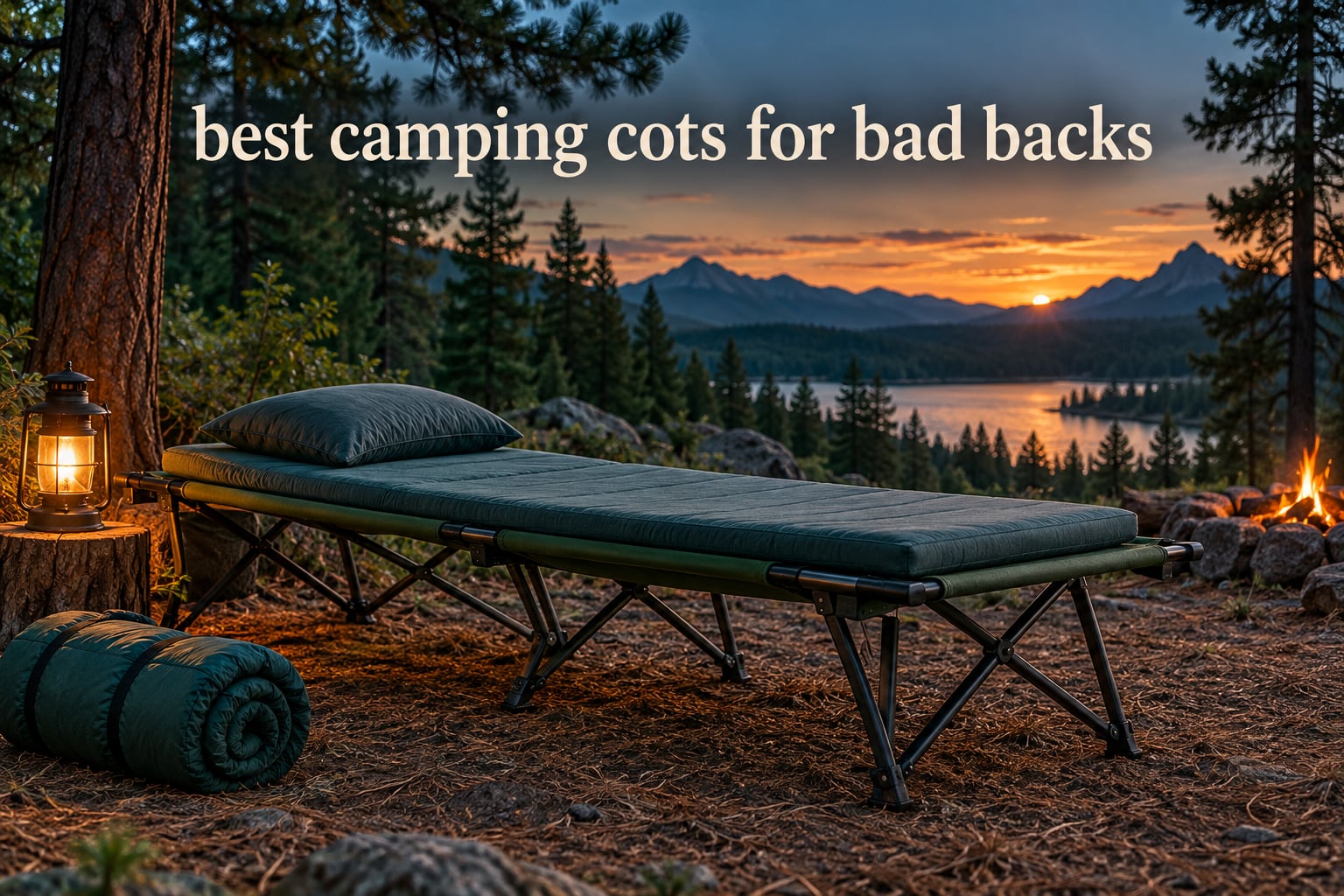 best camping cots for bad backs