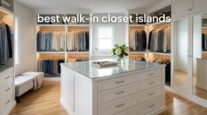 best walk-in closet islands