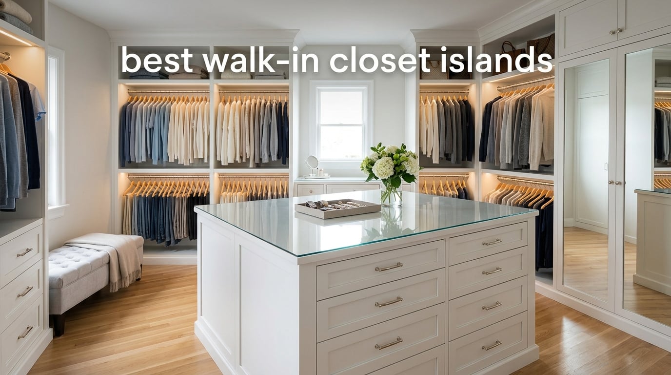 best walk-in closet islands