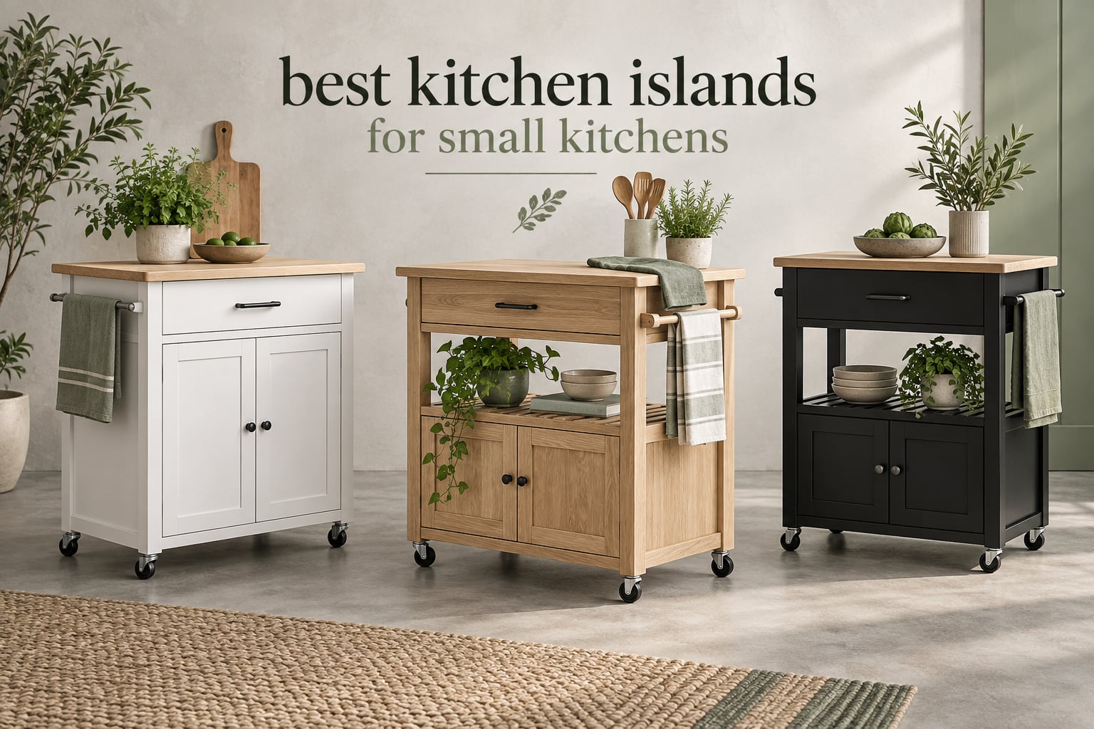 best kitchen islands for small kitchens