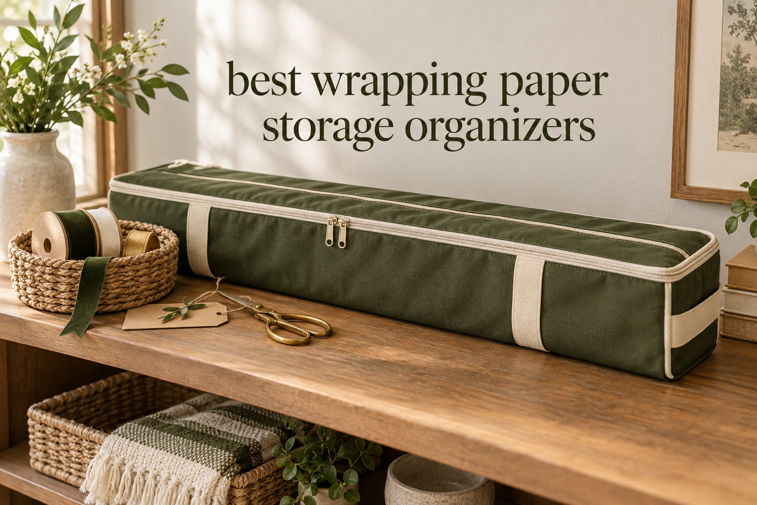 best wrapping paper storage organizers