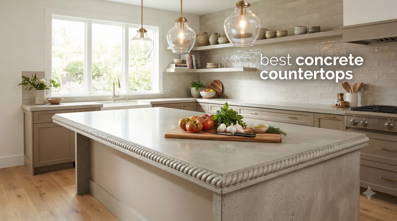 best concrete countertops