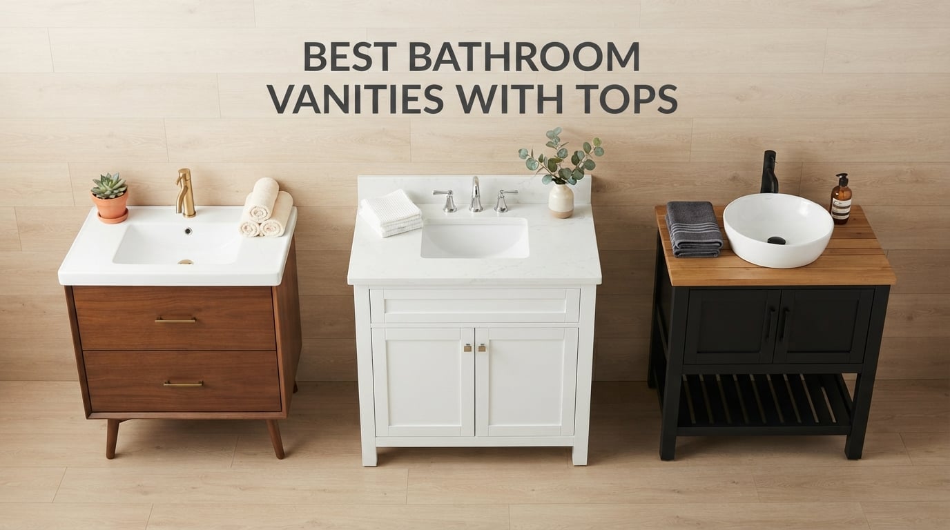 best bathroom vanities with tops