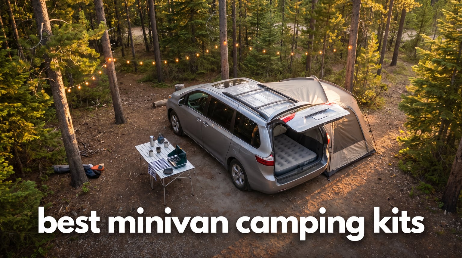best minivan camping kits