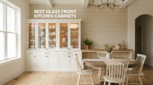 best glass front kitchen cabinets