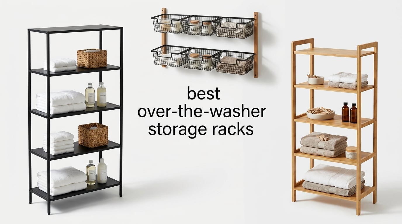 best over-the-washer storage racks