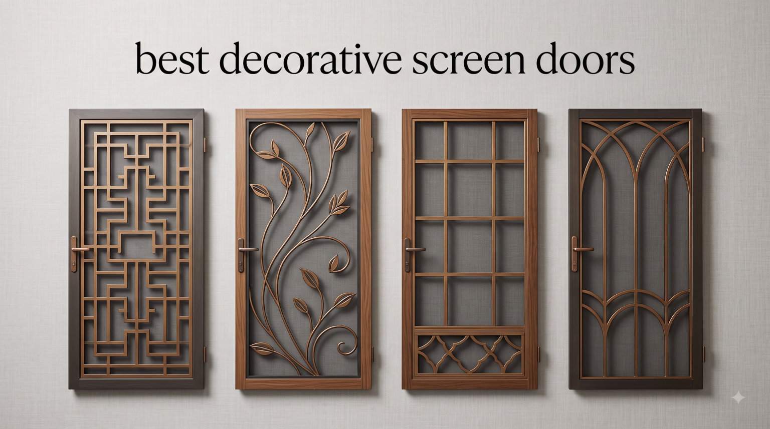 best decorative screen doors