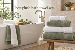 best plush bath towel sets
