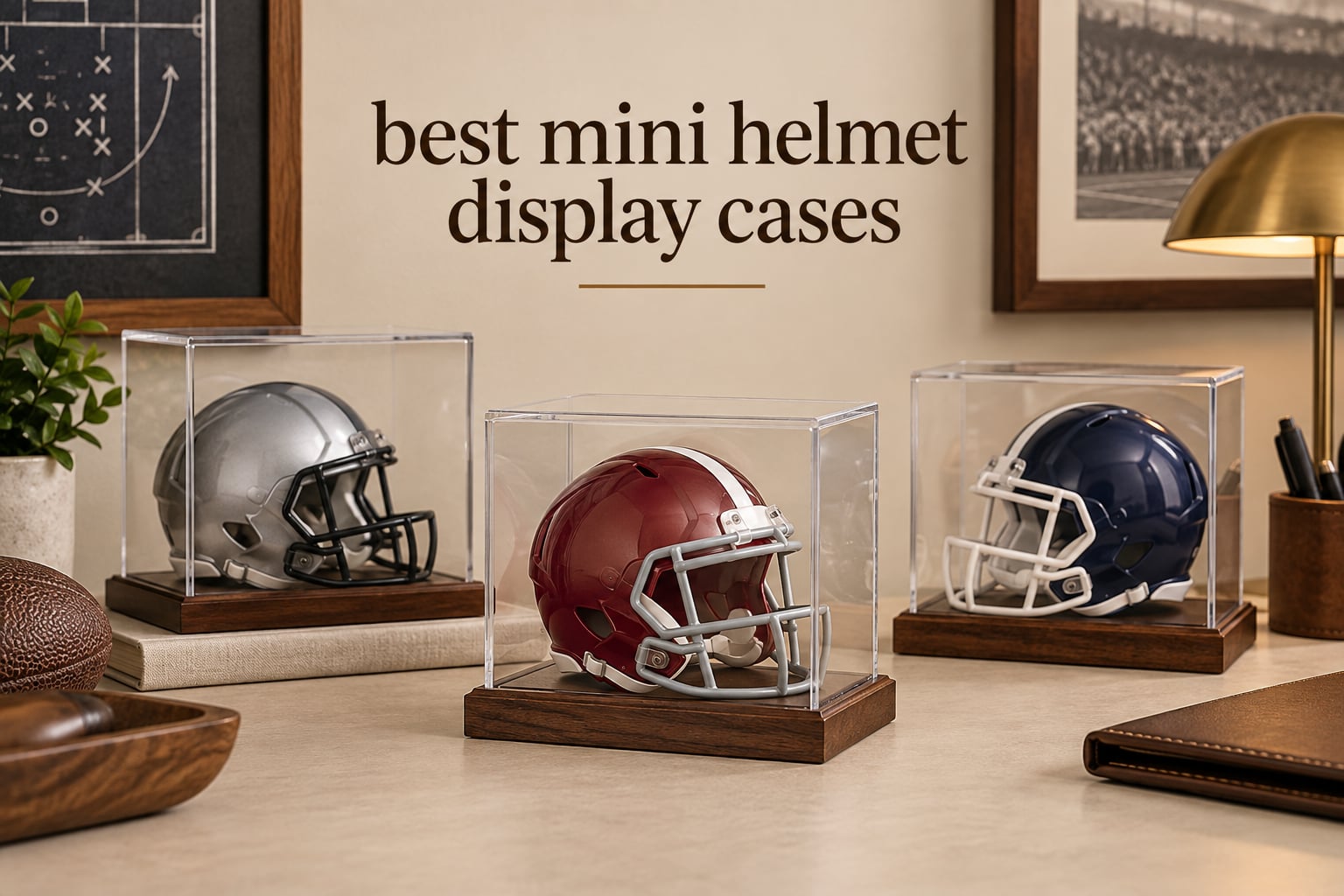 best mini helmet display cases