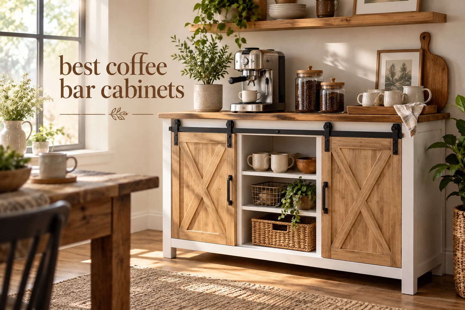 best coffee bar cabinets