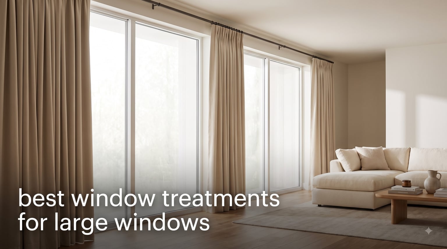 best window treatments for large windows