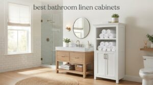 best bathroom linen cabinets