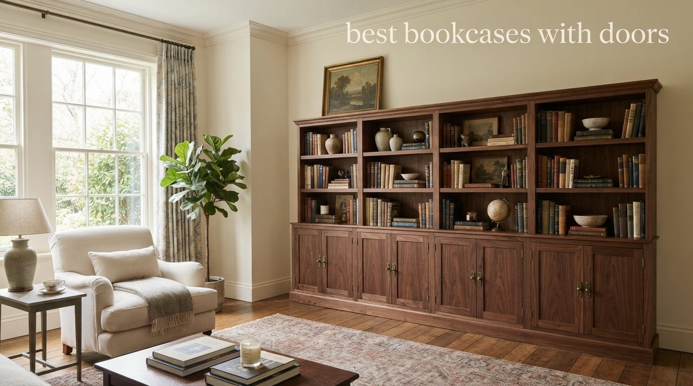 best bookcases with doors