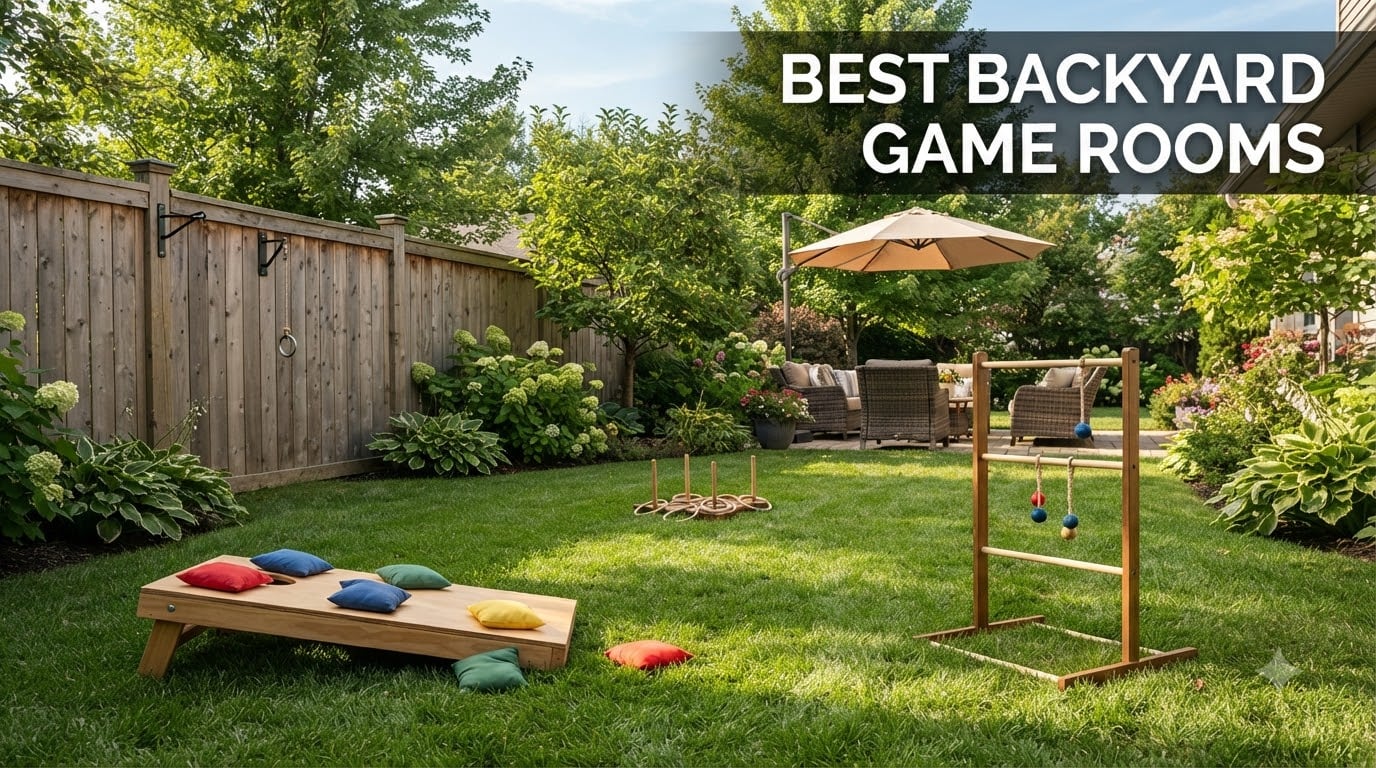 best backyard game rooms