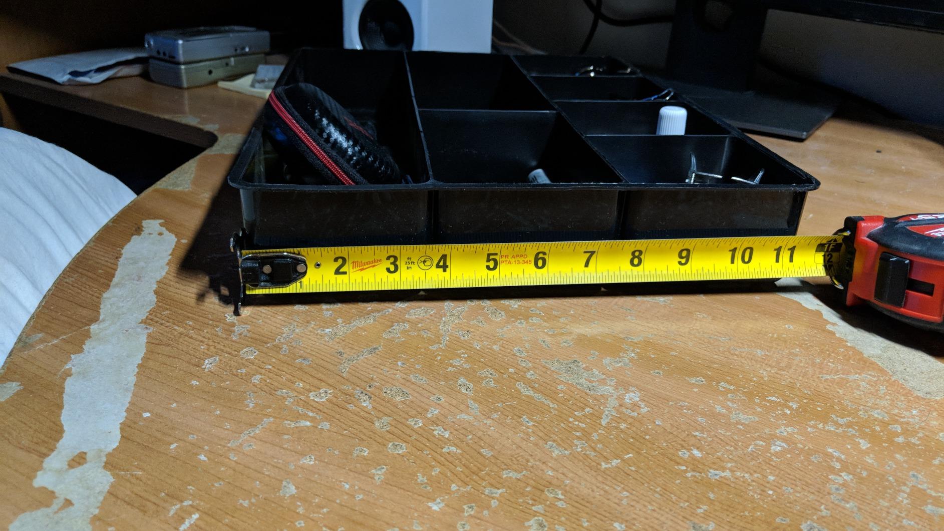 Rubbermaid Extra Deep Desk Drawer Director Tray, Plastic, 11.875 x 15 x 2.5 Inches, Black customer photo 1