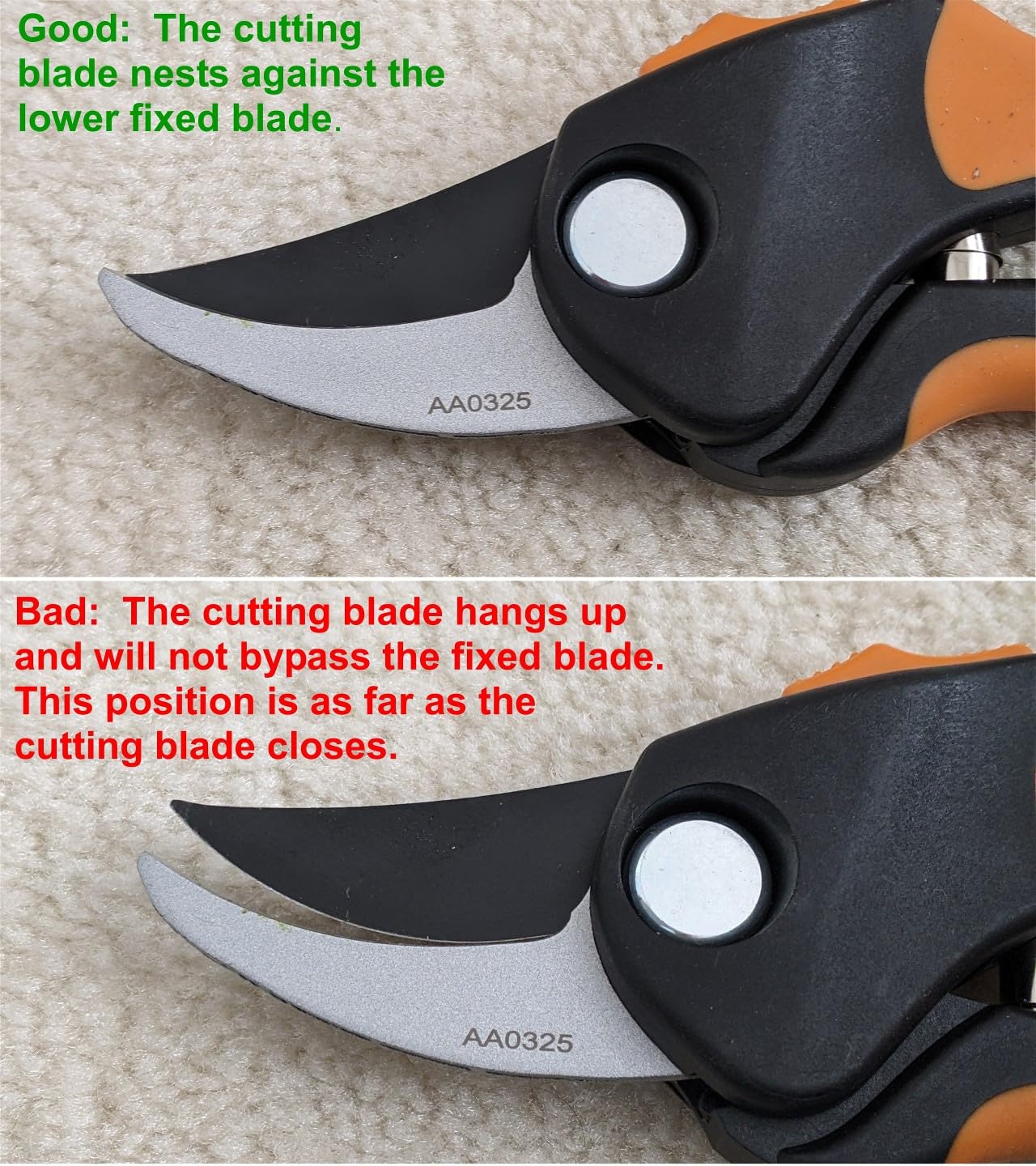 Fiskars SoftGrip Bypass Pruning Shears, 5/8