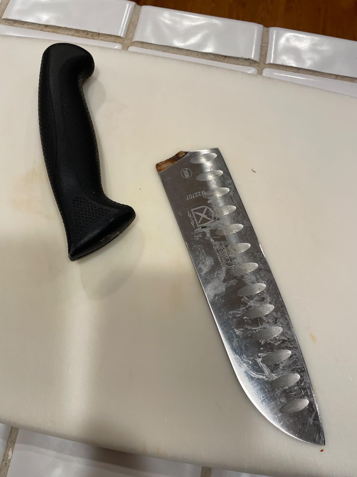 Mercer Culinary M22707 Millennia Black Handle, 7-Inch Granton Edge, Santoku Knife customer photo 1