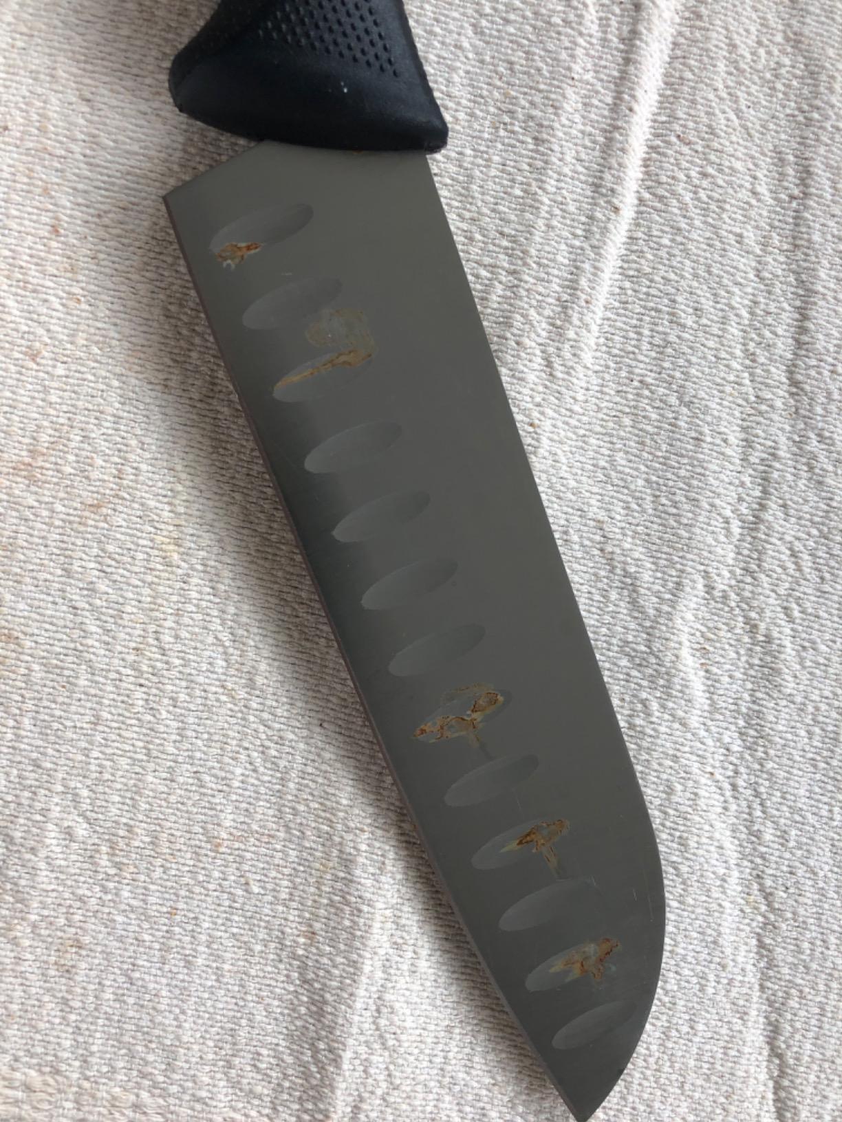 Mercer Culinary M22707 Millennia Black Handle, 7-Inch Granton Edge, Santoku Knife customer photo 2