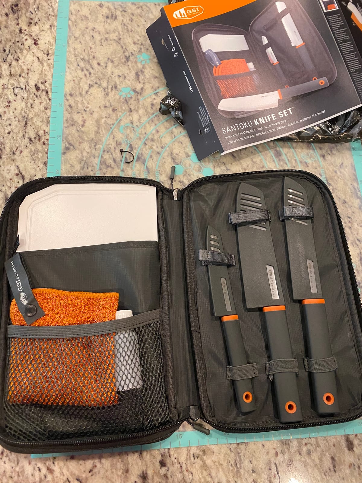 GSI Outdoors Santoku Knife Set, 6 pc Camp Chef Kit with Cutting Board customer photo 2