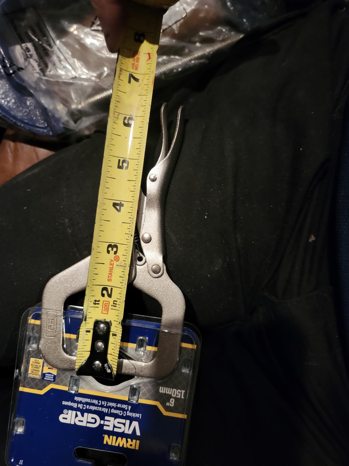 IRWIN Tools Vise-Grip 6-Inch Locking C-Clamp, Silver customer photo 1