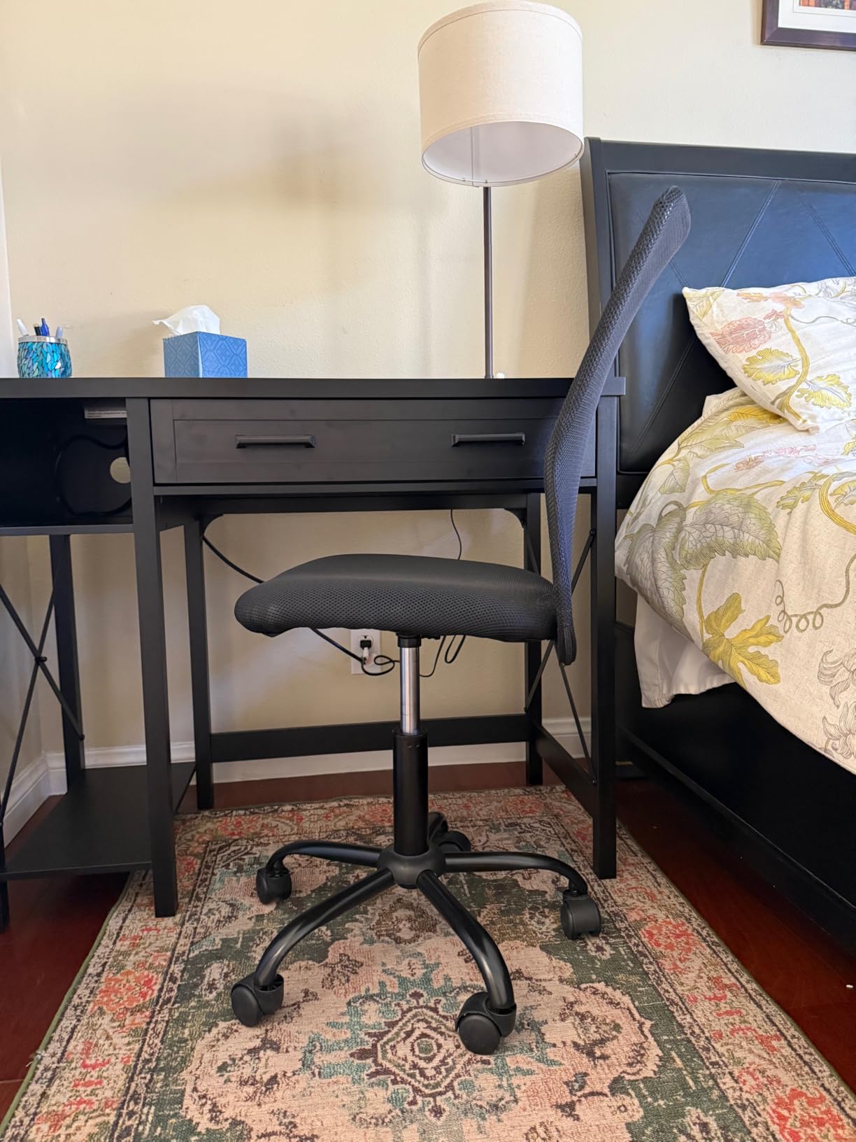 BestOffice | Armless Office Chair | Black | with Lumbar Support customer photo 2