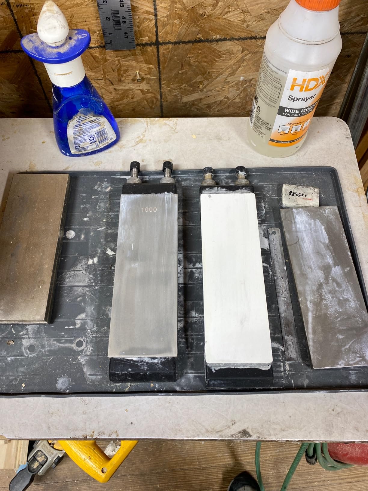 POWERTEC Sharpening Stone Holder – Adjustable Whetstone Stone Holder 5.5