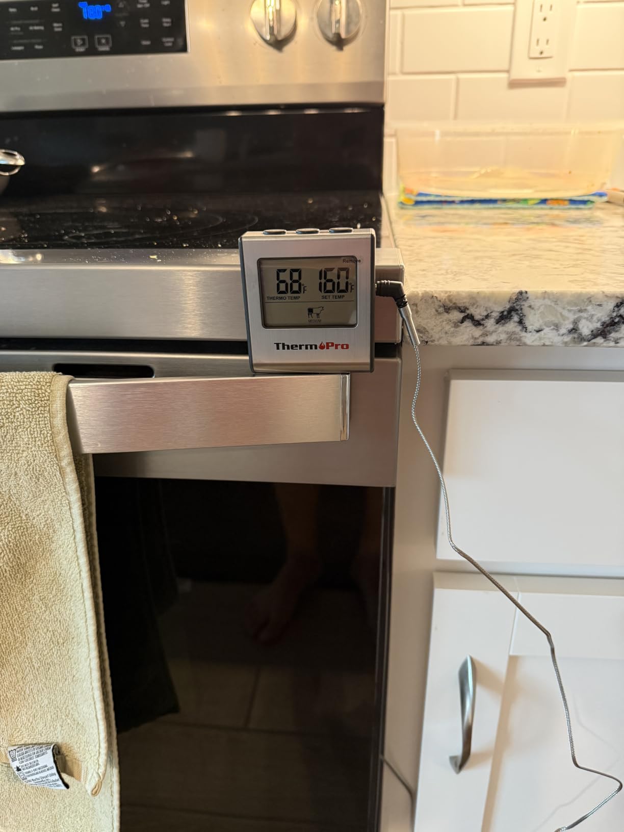 TempPro TempTrack Large LCD Digital Meat Thermometer for Cooking, Smoking customer photo 2