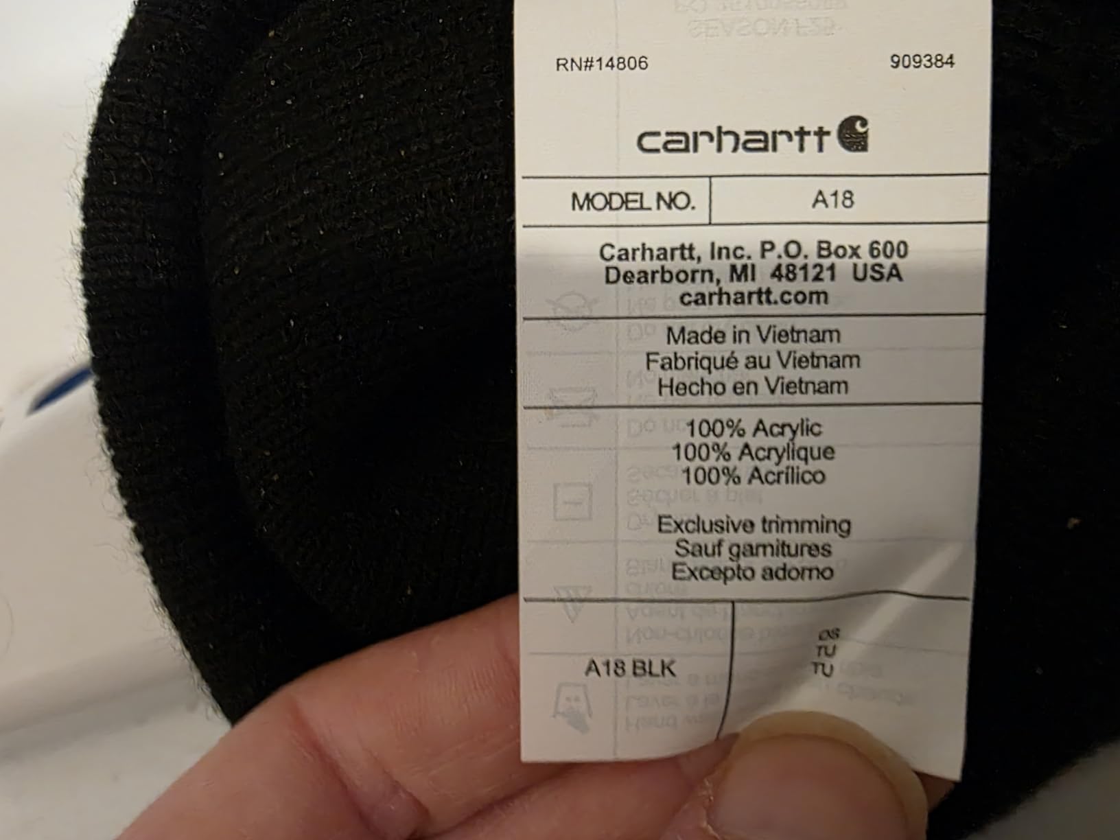 Carhartt Iconic A18 Beanie customer photo 1