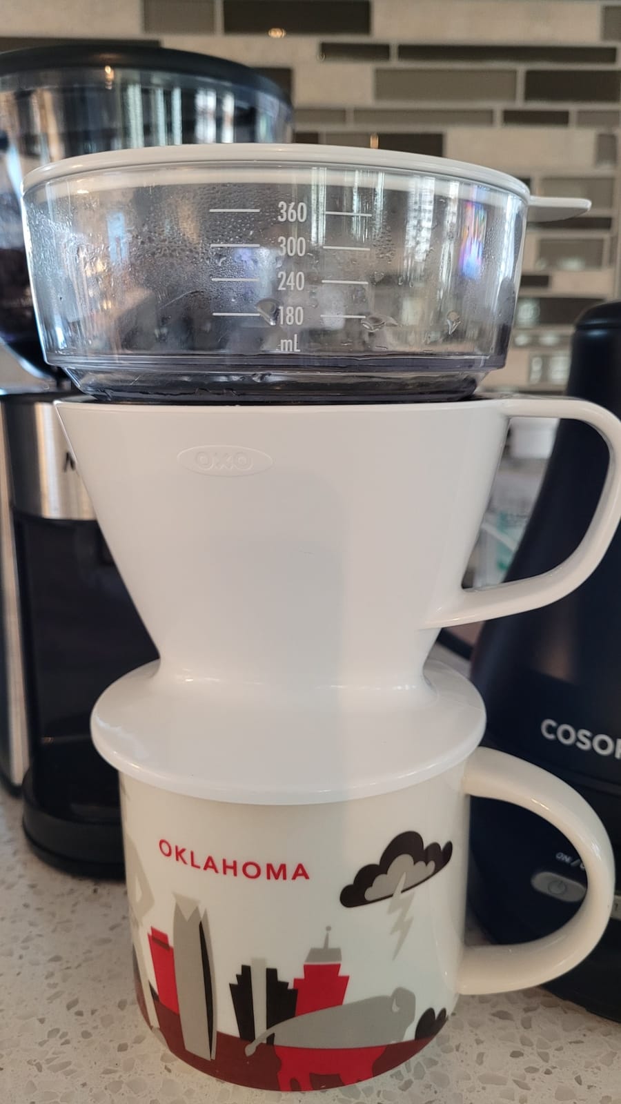 OXO Brew Single Serve Pour-Over Coffee Maker with Water Tank, 12 oz. customer photo 1