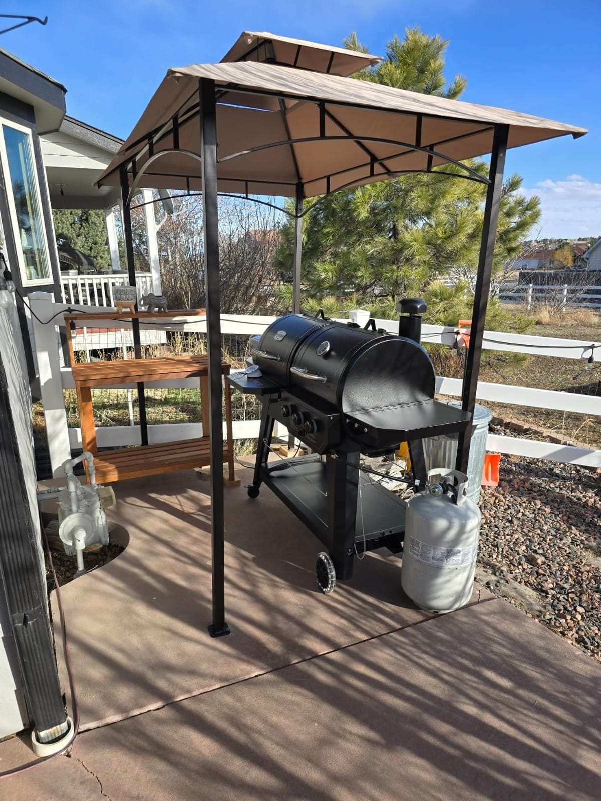 Kozyard Andra 8' x 5' BBQ Grill Gazebo Canopy Tent, Vented Soft Top Roof customer photo 1