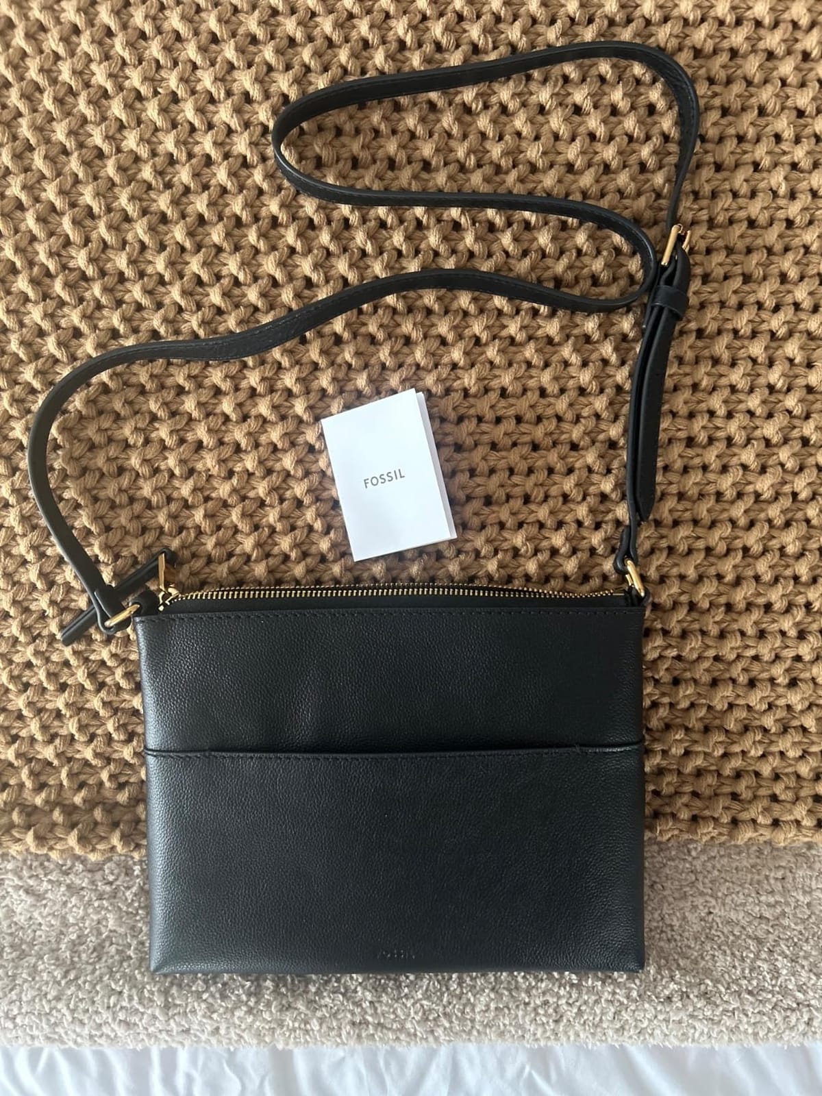 Fossil Women's Harper Leather Small Flap Crossbody Purse Handbag for Women customer photo 1
