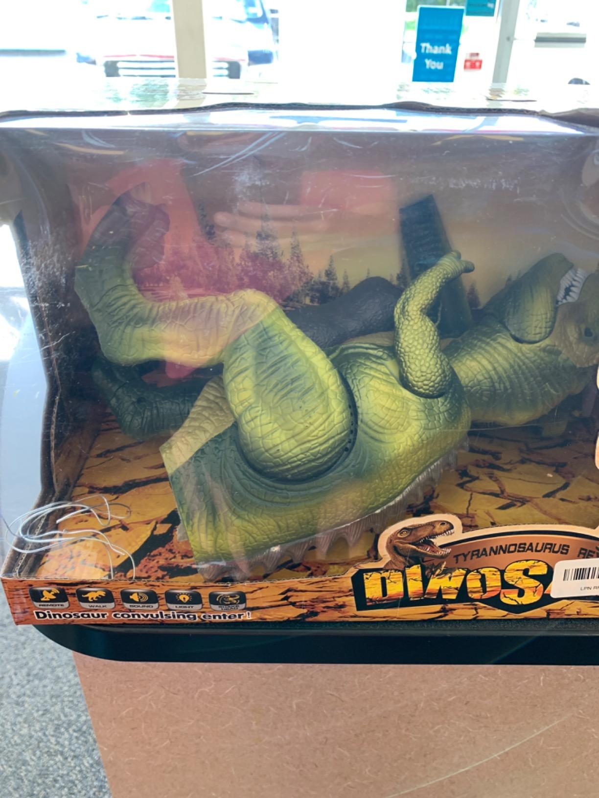 JOYIN Robot Dinosaur Toy for Kids Boys 3+ Big T.rex with Light and Realistic Roaring Sound, Remote Control Walking & Dancing Dinosaur, Electronic Toy for Kid, Birthday Gift for Kids Boys Girls customer photo 2