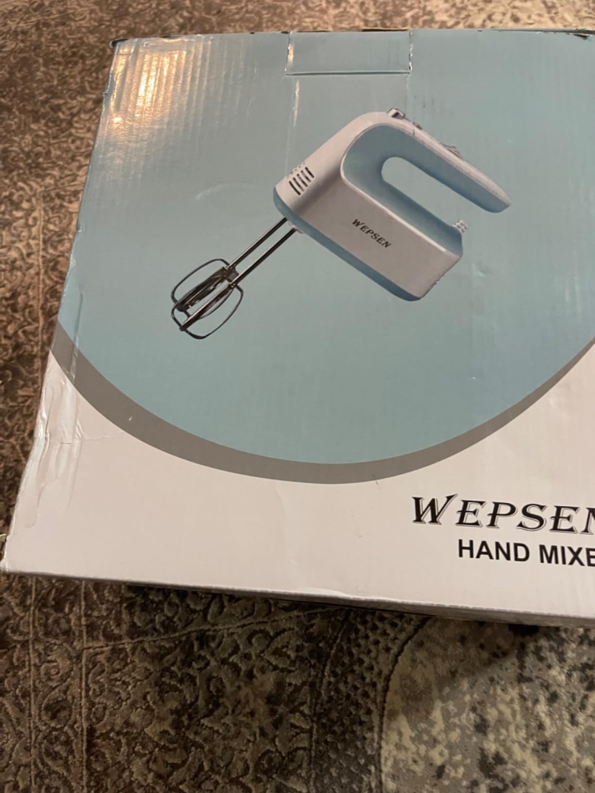 WEPSEN Hand Mixer Electric Mixing Bowls Set, 5 Speeds Handheld Mixer with 4 Nesting Stainless Steel Mixing Bowl, Measuring Cups Spoons 200W Kitchen Blender Whisk Beater Baking Supplies For Beginner customer photo 2
