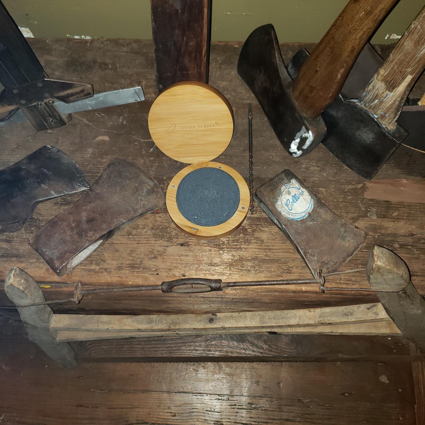 Sharp Pebble Puck/Disk - Axe/Hatchet Whetstone Sharpening Stone customer photo 1