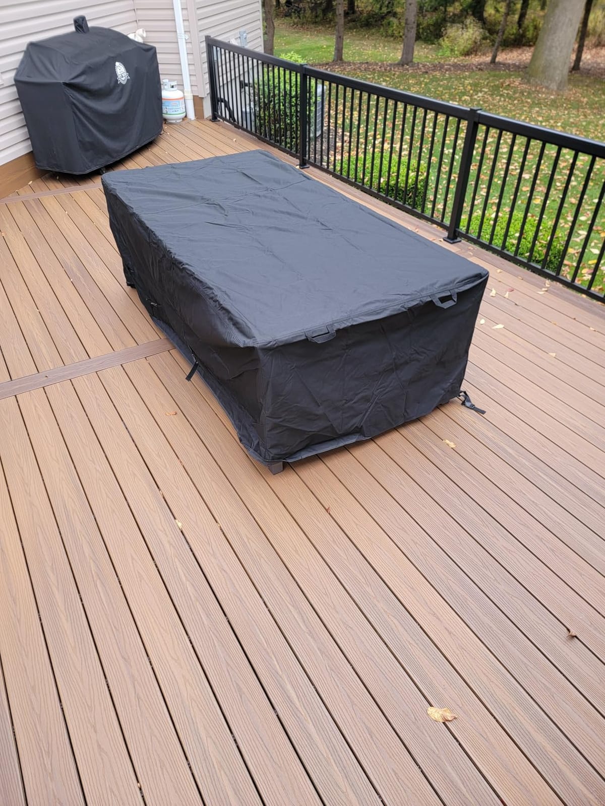 Porch Shield Waterproof Rectangular Patio Table Cover 108 x 70 inch customer photo 2