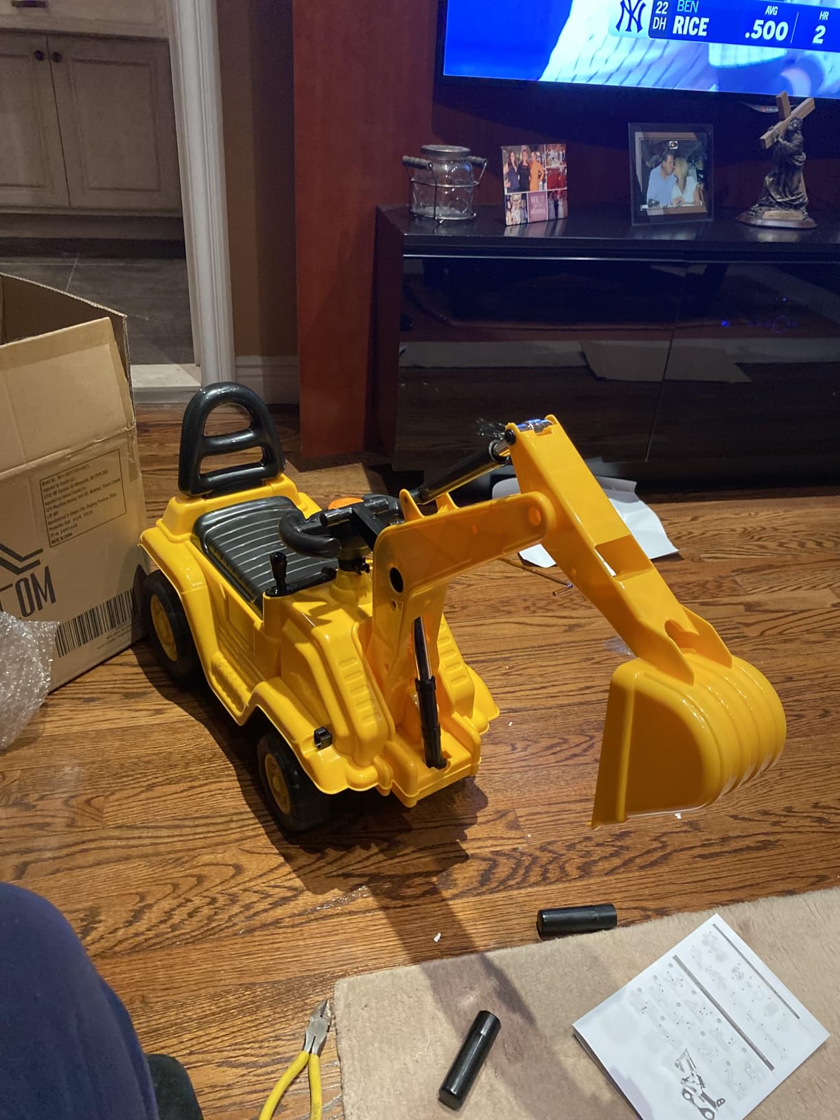 HOMCOM Ride On Excavator Pull Cart Kids Digger with Horn Ages 18-48 Months customer photo 2