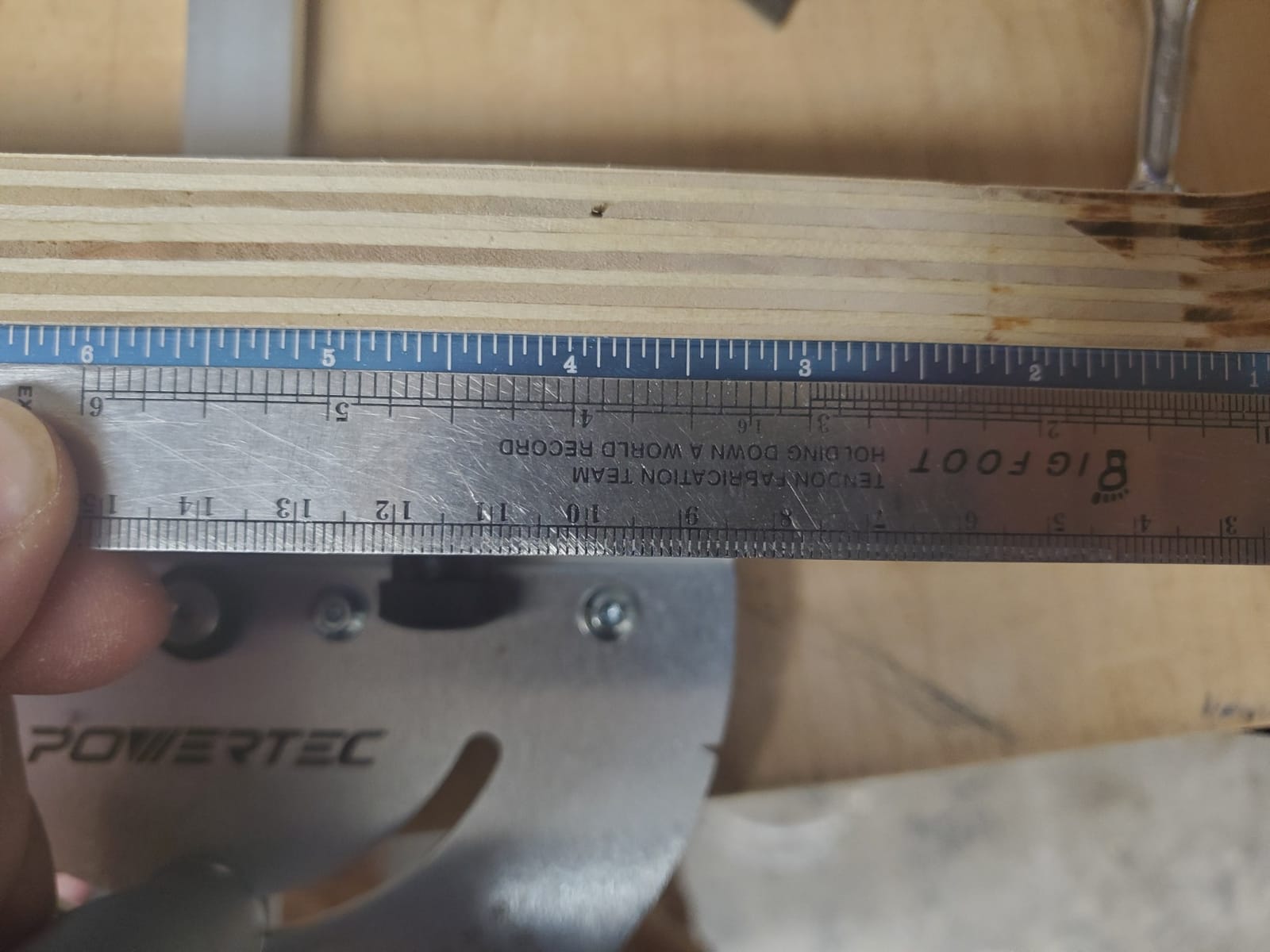 POWERTEC 71391 Table Saw Precision Miter Gauge System w/ 27 Angle Stops and 3/4”x 3/8”T-Slotted Miter Bar w/Removable T-Slot Plate; Includes 24”x 3” Multi T–Track Fence w/Scale, T-track Flip Stop customer photo 2