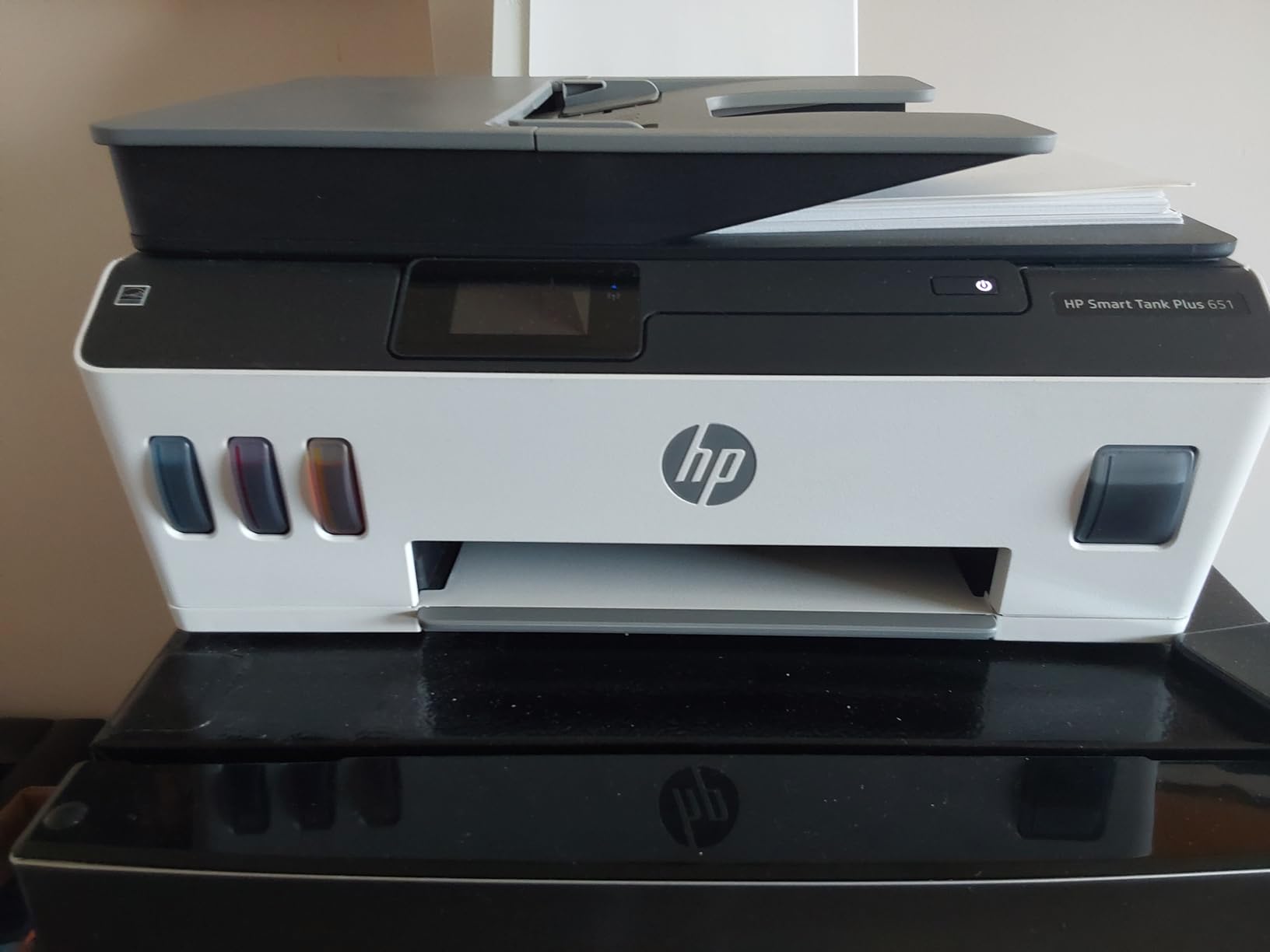 HP Smart Tank Plus 651 Wireless All-in-One Printer, Ink Tank Printer-for-Home Use, 2 Years of Ink Included Auto Document Feeder, Mobile Print, Scan, Copy, Fax. (7XV38A) customer photo 2